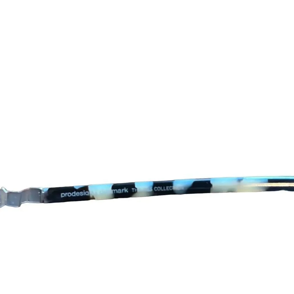 Prodesign Denmark‎ EUC Blue Tortoiseshell EyeGlasses w/ Case